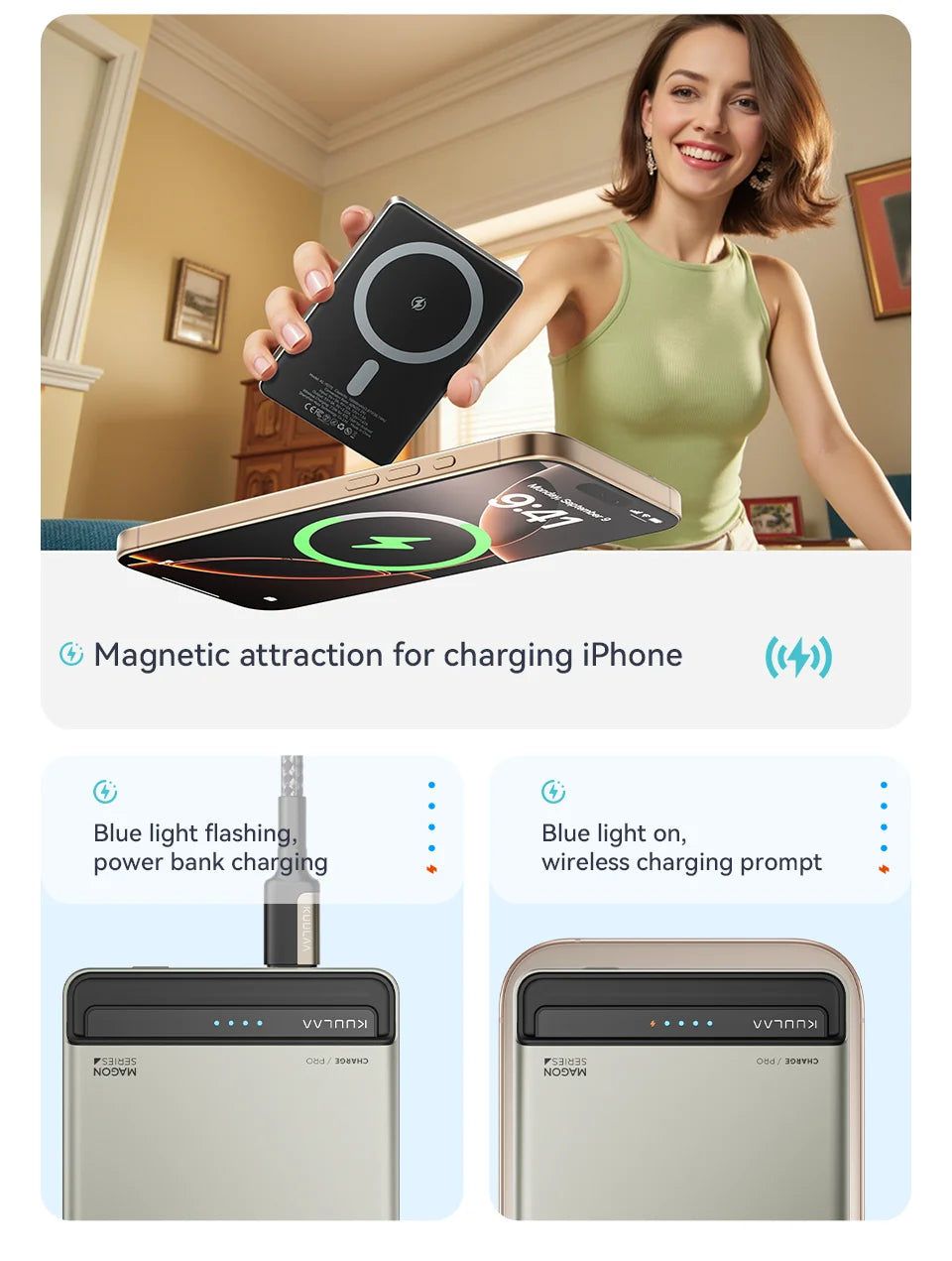 VeloCharge – Magnetic Wireless Power Bank